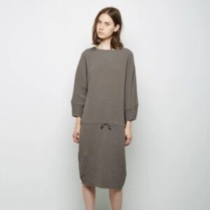 Black Crane Quilted Dress (generous size Medium) EUC